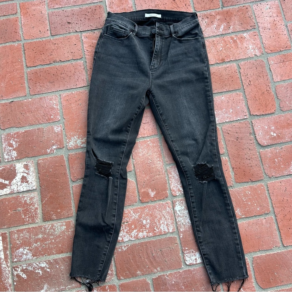 PacSun Stretchy Black Distressed Women's Jeans